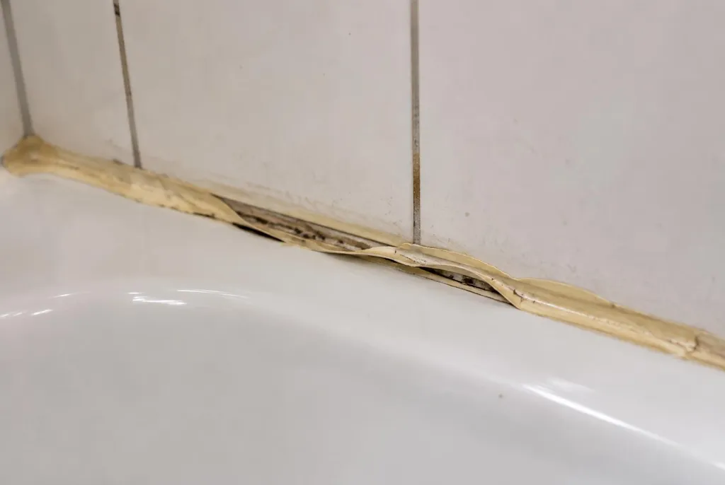 Kitbedrijf Kockengen – loslatende kit naast het bad